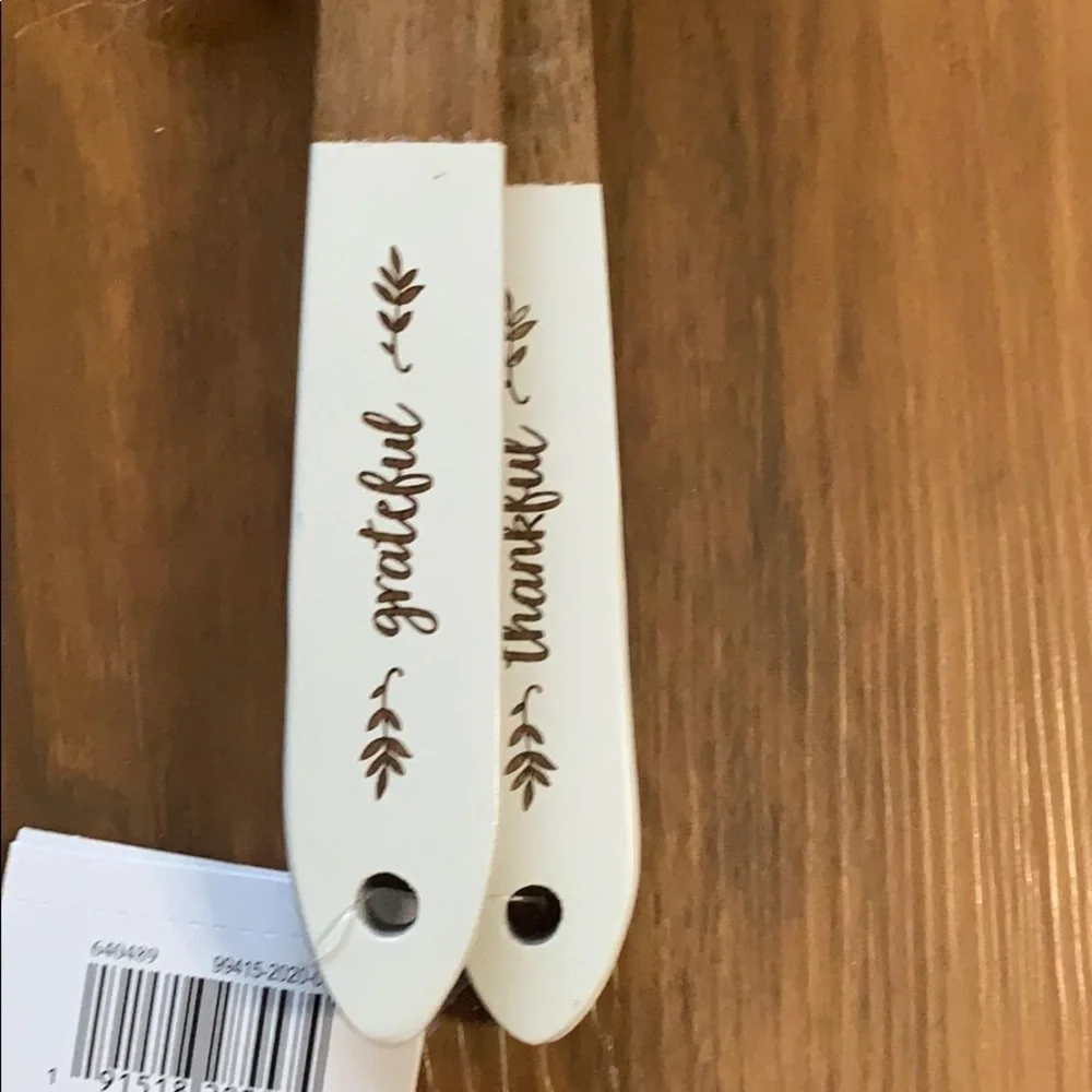 Thankful and grateful‎ wooden serving utensils